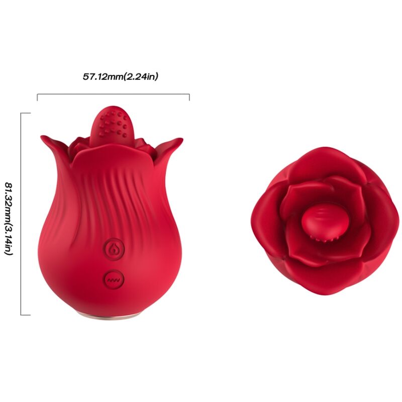 ARMONY – ROSE VIBRATOR & STIMULATOR RED