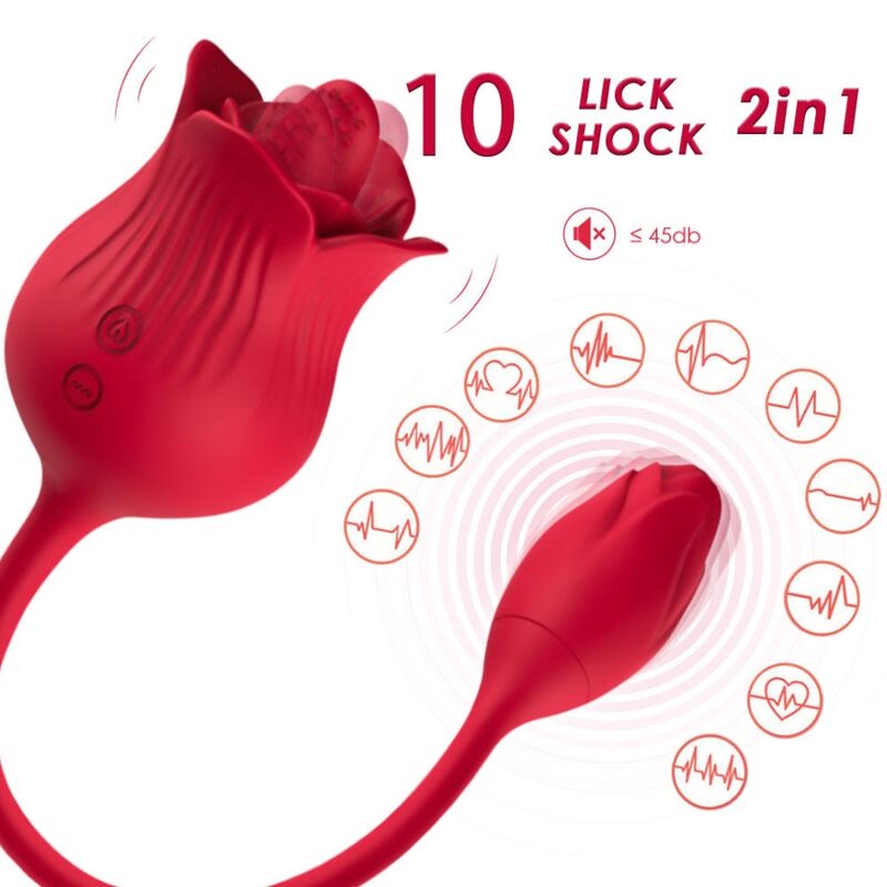 ARMONY – VIBRATORE ROSA CON COLA ROSSO
