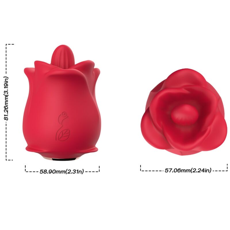 ARMONY – ROSE 10 MODES LICKING CLIT VIBRATOR RED