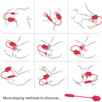 ARMONY – 3-EN-1 ROSE, STIMULATEUR, ASPIRATION ET UP&DOWN AVEC QUEUE ROUGE
