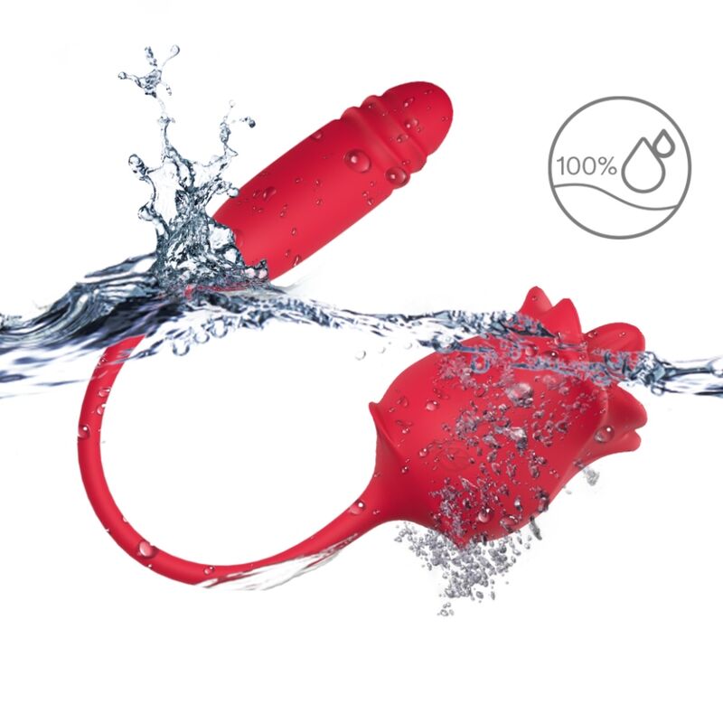 ARMONY – 3-EN-1 ROSE, STIMULATEUR, ASPIRATION ET UP&DOWN AVEC QUEUE ROUGE