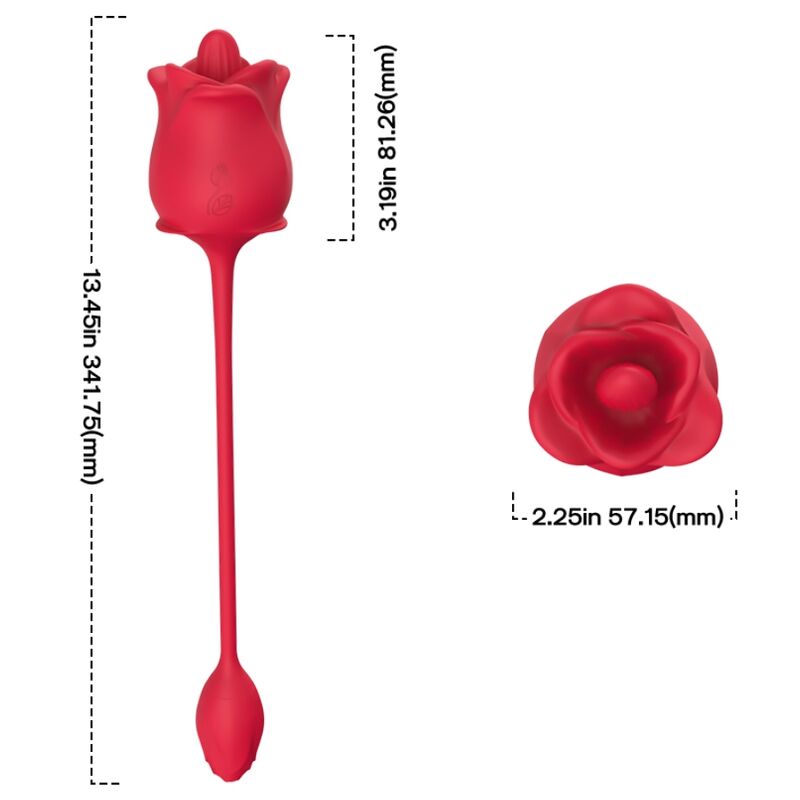ARMONY – STIMOLATORE E VIBRATORE ROSA 2 IN 1 CON ASPIRAZIONE E CODA ROSSA 10 MODALITÀ
