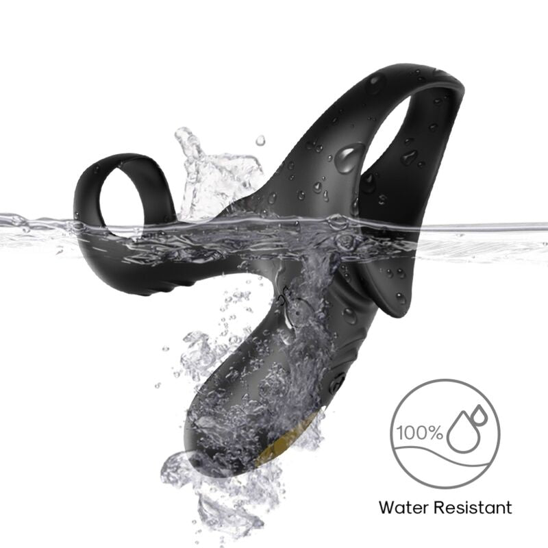 ARMONY – ANELLO VIBRATORE DOPPIO RANGER PER COPPIA NERO