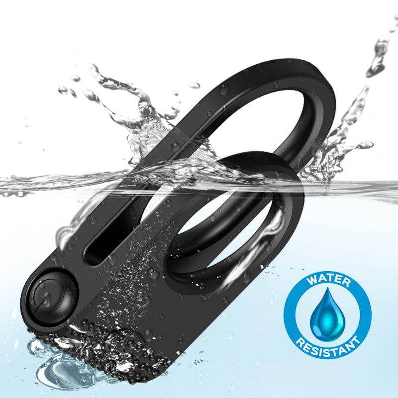 ARMONY – TWINS DOUBLE VIBRATOR RING FOR COUPLES BLACK