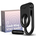 ARMONY – TWINS DOUBLE VIBRATOR RING FOR COUPLES BLACK