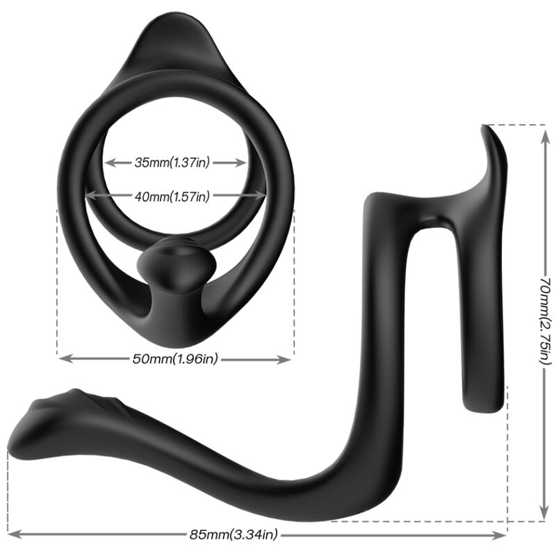 ARMONY – ANELLO ANALE DOPPIO CODA NERO