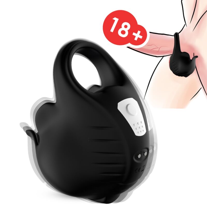 ARMONY – Vibrationsring mit Schröpfeffekt, schwarz