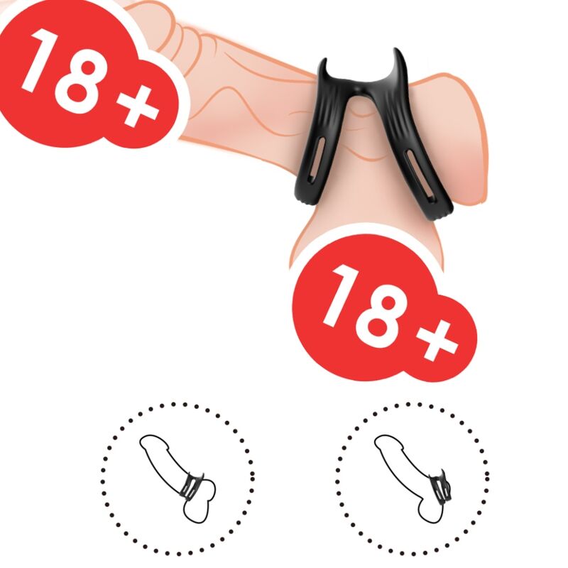 ARMONY – ANELLO DOPPIO ELASTICO DUALRING NERO