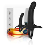 ARMONY – Dildo mit Ring und Vibrator, Fernbedienung, Schwarz