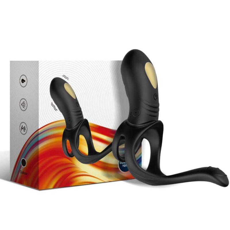 ARMONY – ANELLO VIBRATORE JOY JUMPER PER COPPIA E PLUG ANALE NERO