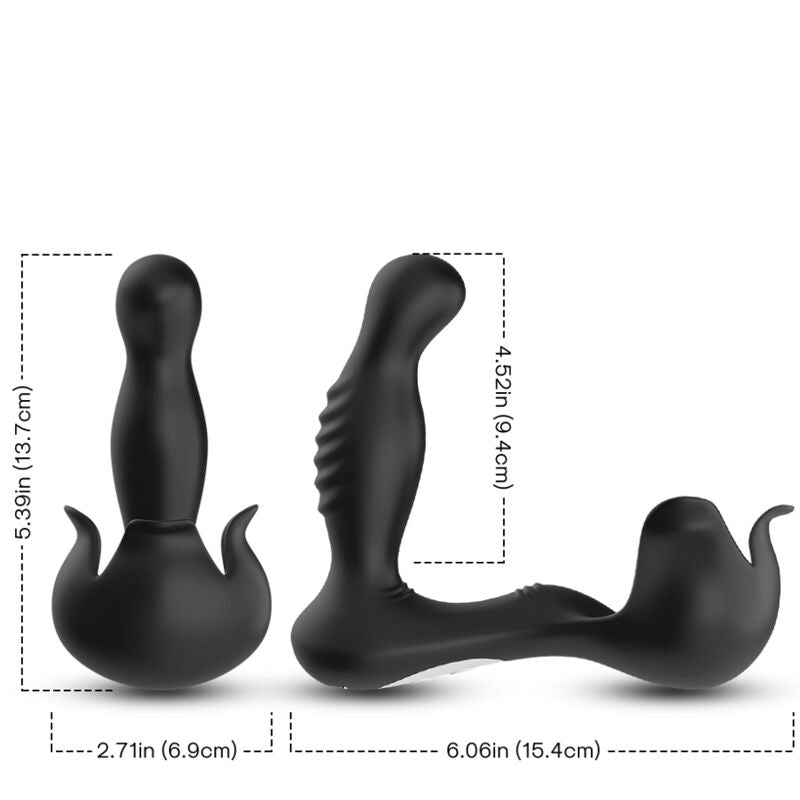 ARMONY – VIBRATORE SURROUND ANALE E STIMOLATORE TESTICOLO TELECOMANDO NERO