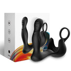 ARMONY – VIBRATORE SURROUND ANALE E STIMOLATORE TESTICOLO E ANELLO TELECOMANDO NERO