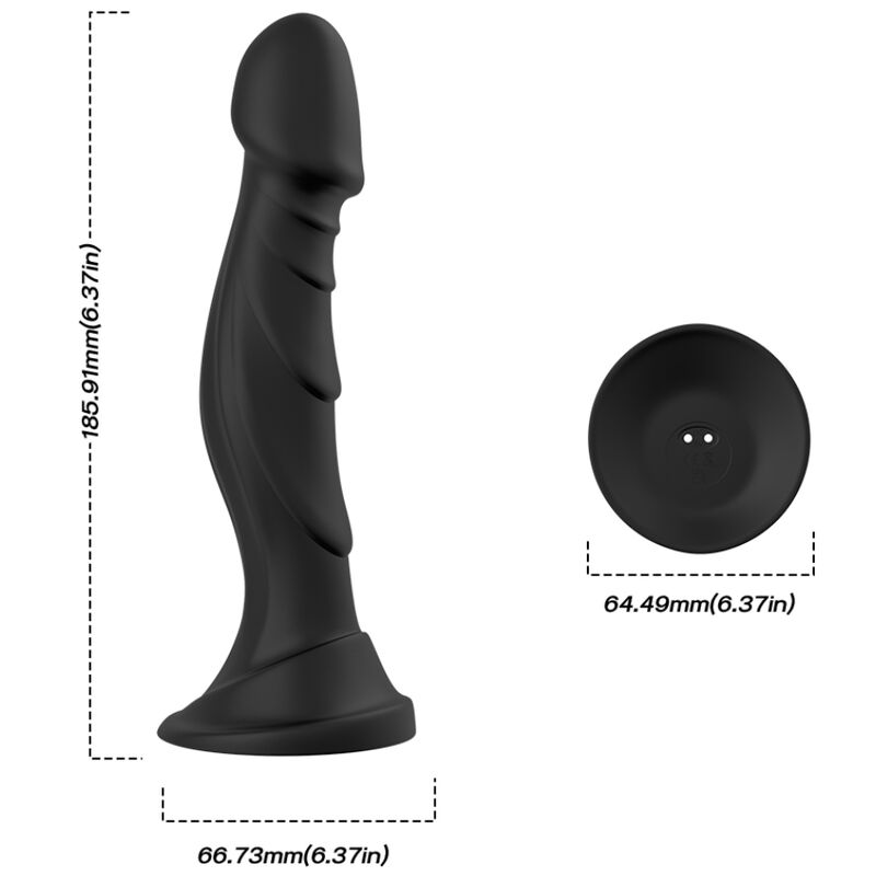 ARMONY – Dildo-Vibrator mit Analplug und Fernbedienung, Schwarz