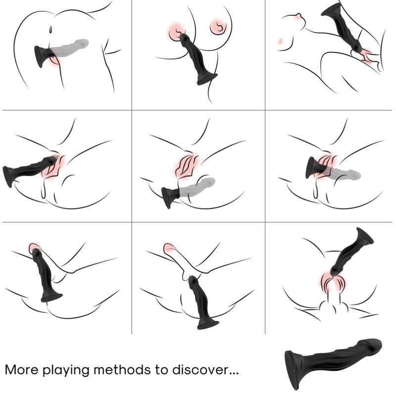 ARMONY – Dildo-Vibrator mit Analplug und Fernbedienung, Schwarz