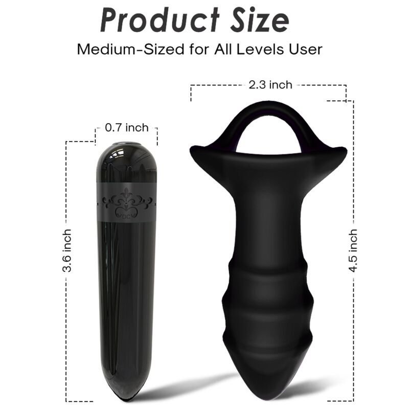 ARMONY – KYLIN FINGER VIBRATOR & ANAL PLUG REMOTE CONTROL BLACK