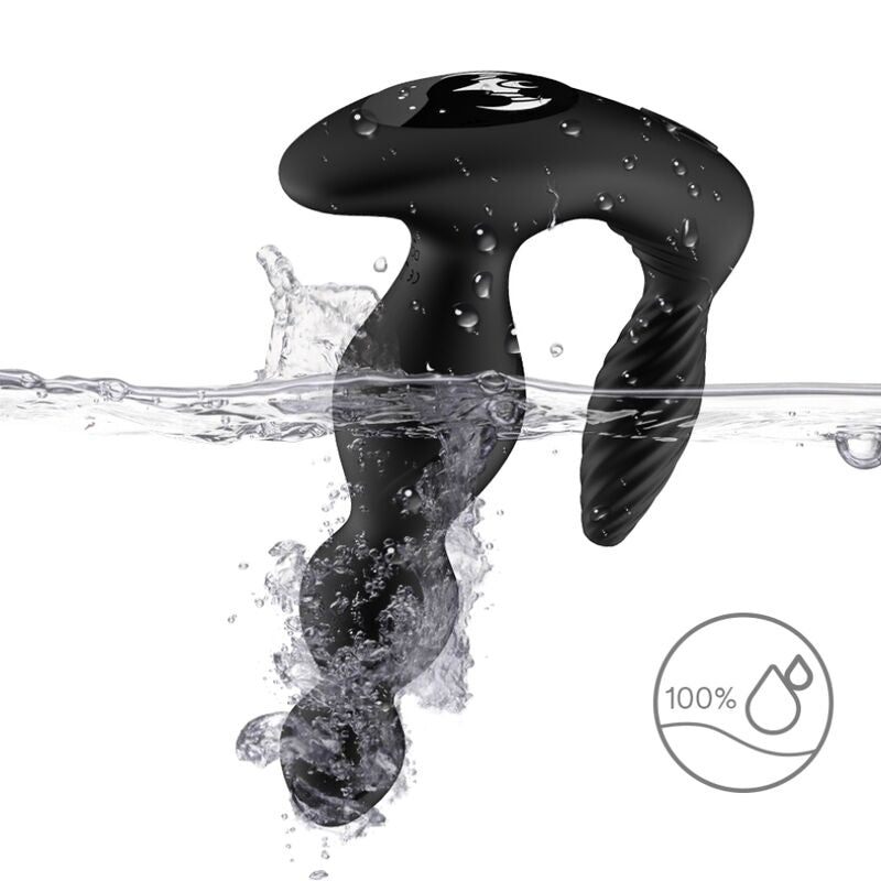 ARMONY – VIBRATORE E STIMOLATORE MANFUN PLUG ANALE TELECOMANDO NERO