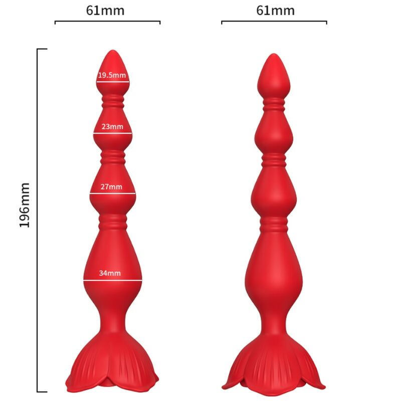 ARMONY – PINK VIBRATOR PAGODA & ANAL PLUG RED