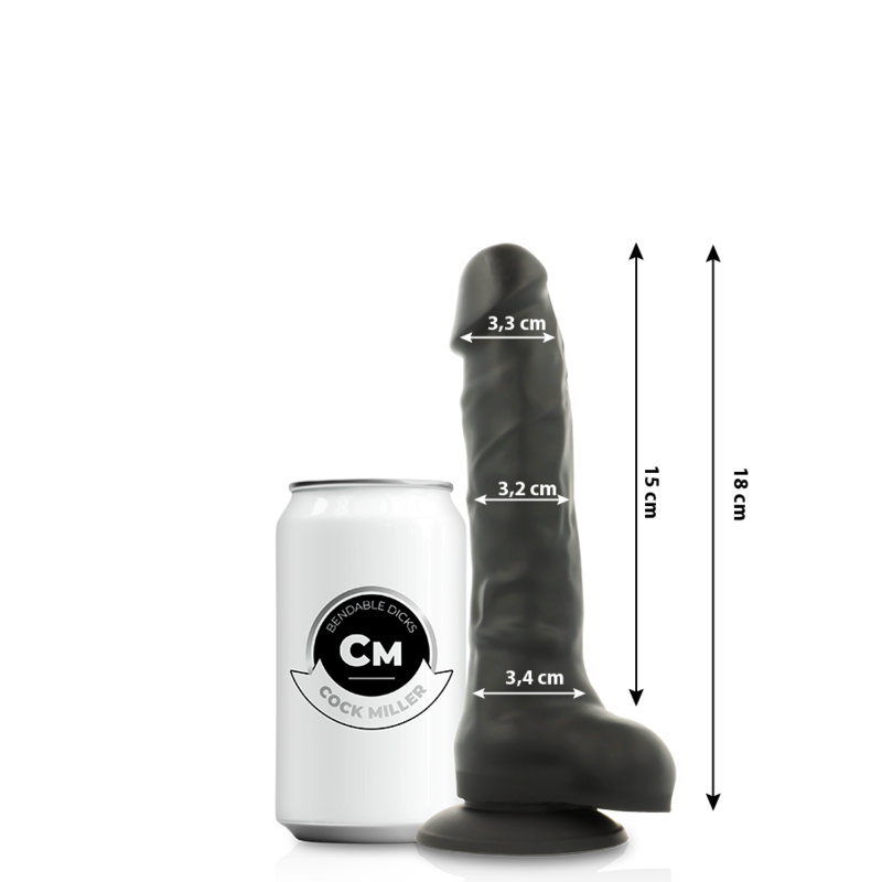 COCK MILLER – Realistischer Dildo aus Silikon, doppelte Dichte, artikulierbar