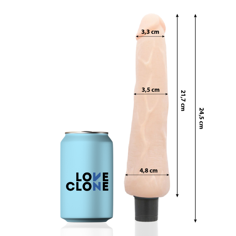 LOVECLONE Ragnar – Vibratore autolubrificante  24.5 cm -o- 3.5 cm