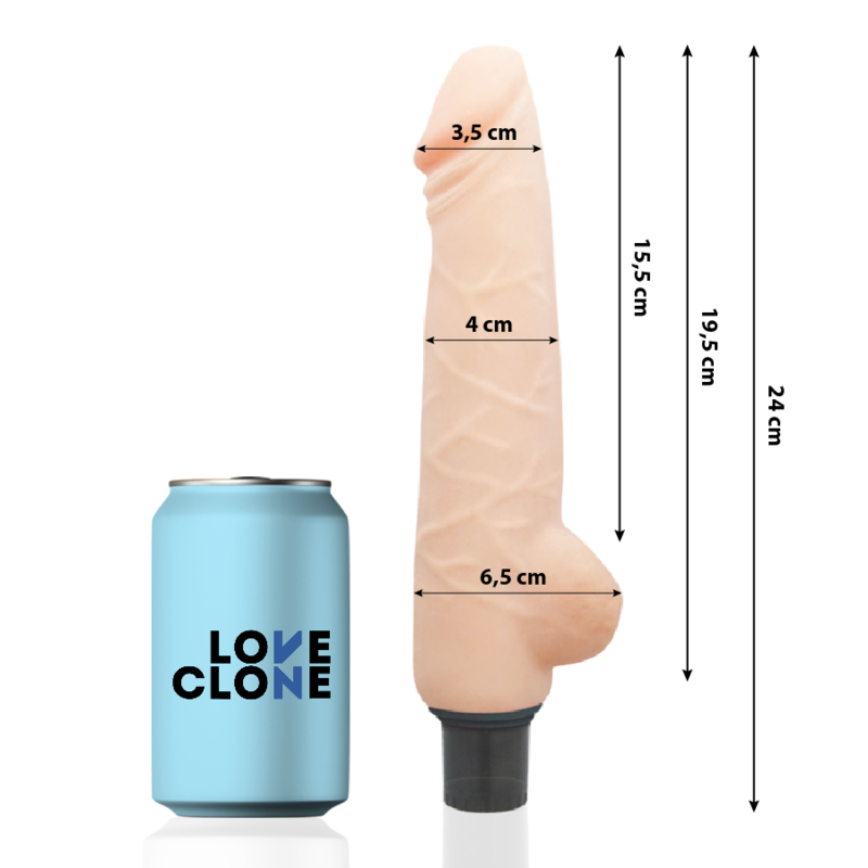LOVECLONE Harald – Selbstschmierender Vibrator, 24 x 4 cm