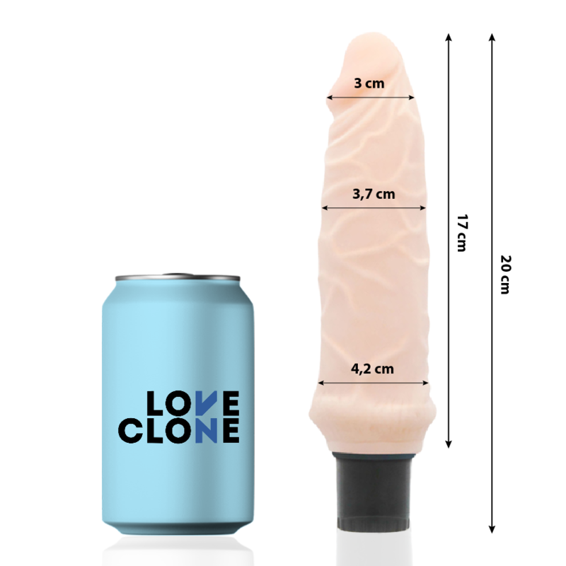LOVECLONE Ivar – Selbstschmierender Vibrator, 20 x 3,7 cm