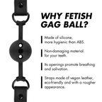 FETISH SUBMISSIVE BONDAGE – Atmungsaktiver Ballknebel aus Silikon