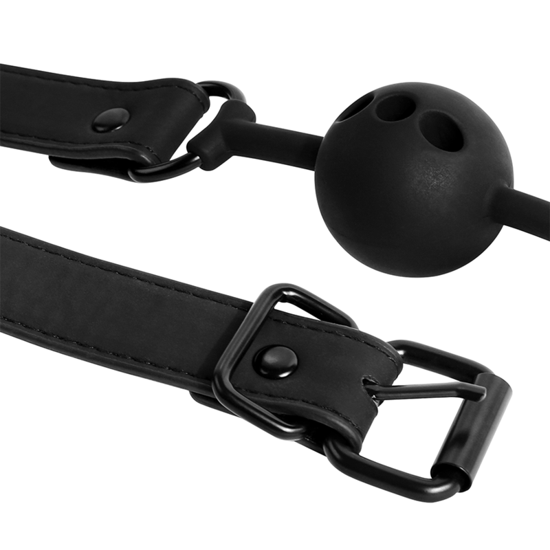 FETISH SUBMISSIVE BONDAGE – Atmungsaktiver Ballknebel aus Silikon