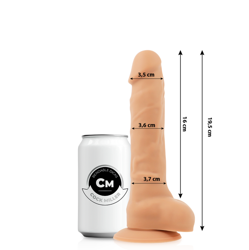 COCK MILLER – Realistischer Dildo aus Silikon, doppelte Dichte, artikulierbar