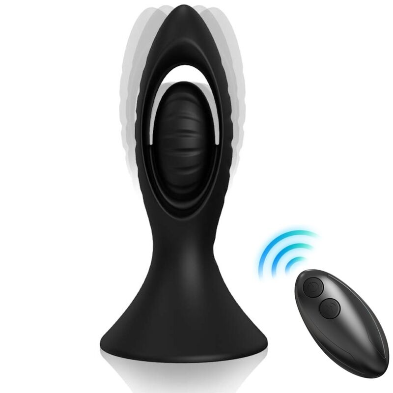 ARMONY – Vibrator mit Analplug aus Silikon, schwarz