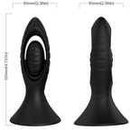 ARMONY – Vibrator mit Analplug aus Silikon, schwarz