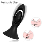ARMONY – Vibrator mit Analplug aus Silikon, schwarz