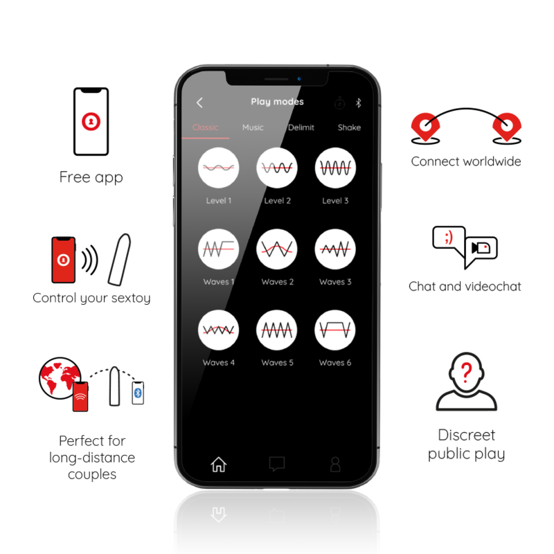 ONINDER – BERLIN VIBRATORE BULLET NERO 9 MODALITÀ 8,5 X 2 CM – APP GRATUITA