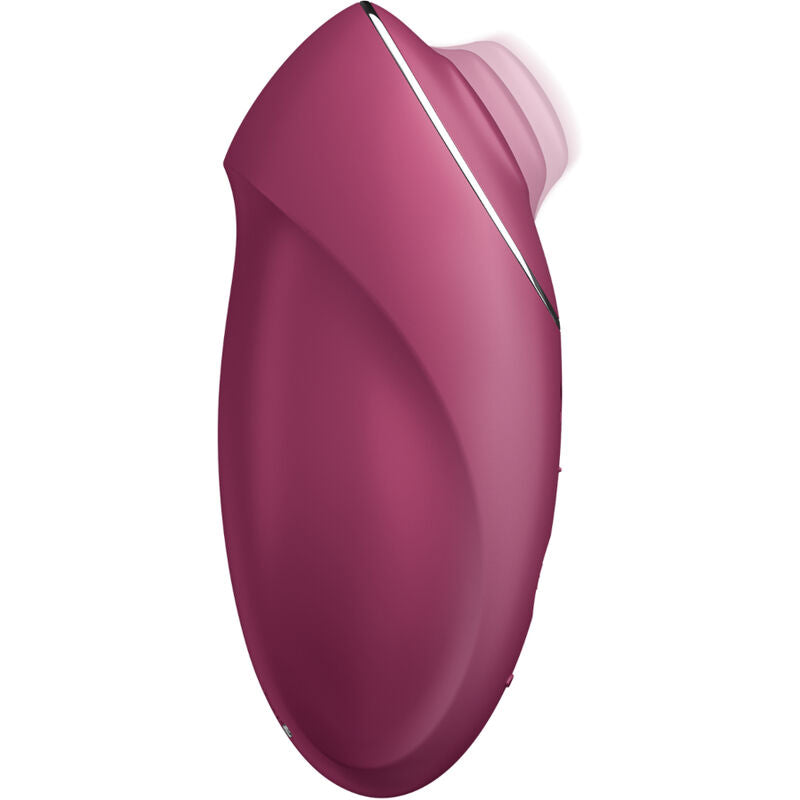 SATISFYER – TAP & CLIMAX 1 VIBRATEUR LAY-ON ROUGE