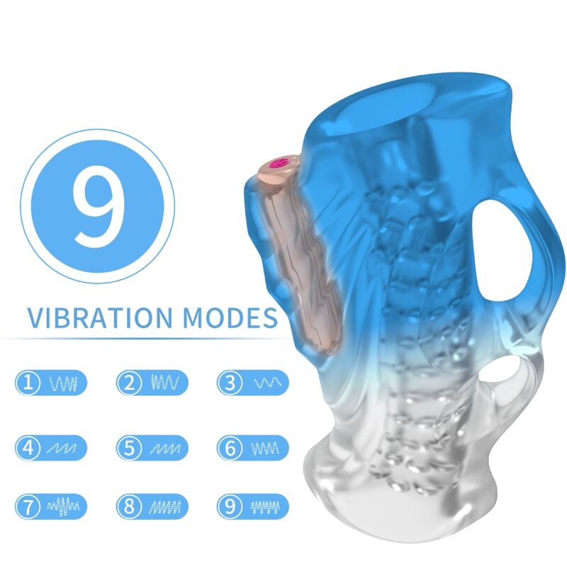 ARMONY – MASTURBATOR FINGER & VIBRATOR BLUE GRADIENT