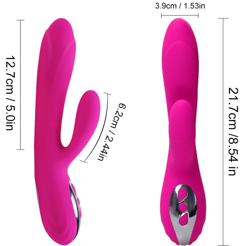 ARMONY – Vibrateur et stimulateur flexible chauffant, fuchsia