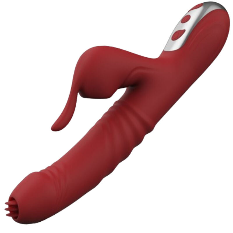 ARMONY Suck – Vibratore aspirante con linguetta stimolante, bordeaux