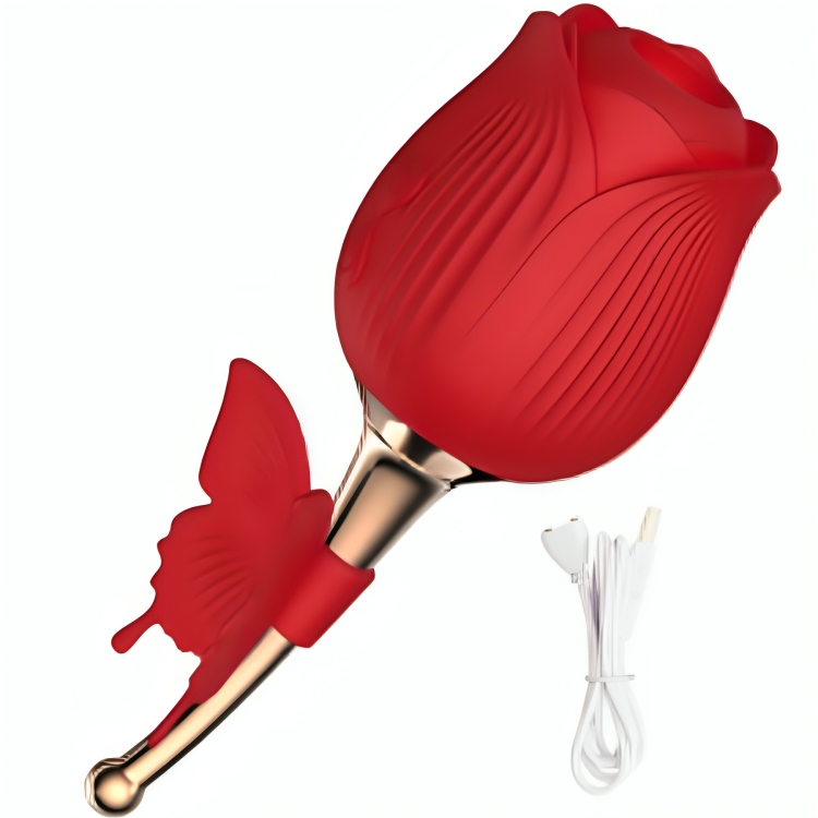 ARMONY – Stimolatore aspirante fiore e farfalla, rosso