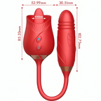 ARMONY Delight Flower – Vibrateur fleur avec va-et-vient et languette rouge