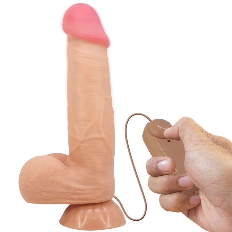 PRETTY LOVE – DILDO REALISTICO SLIDING SKIN SERIES CON VENTOSA SCORREVOLE DELLA PELLE CONTROLLO REMOTO FLESH CM