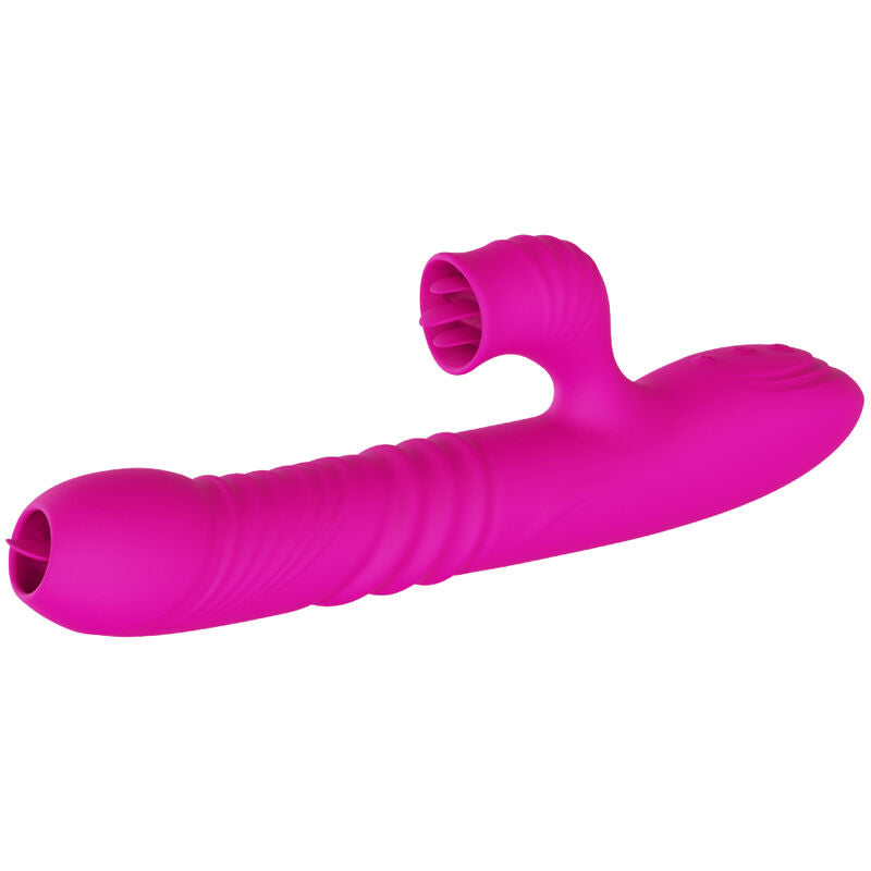 ARMONY Fanny – Heated multifunction double-tongue vibrator, fuchsia