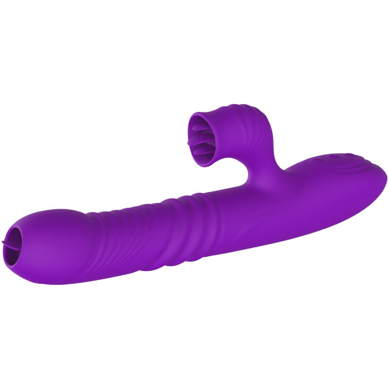 ARMONY Fully G Spot – Heated G-spot rabbit vibrator with tongue, fuchsia