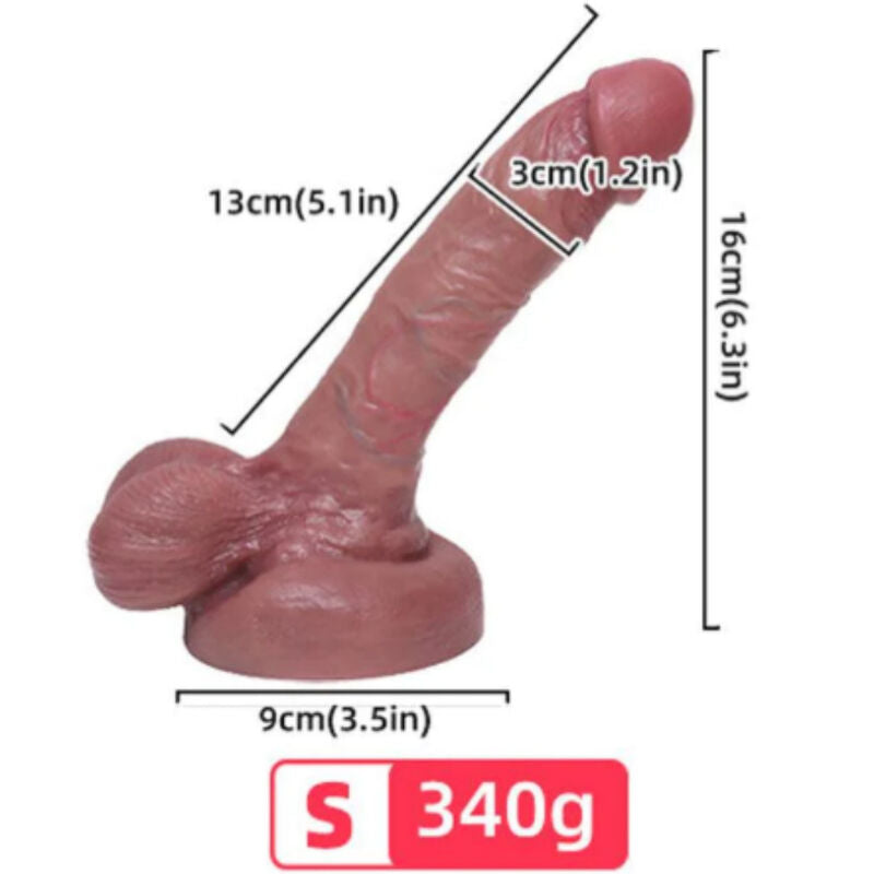 ARMONY – Realistic liquid silicone dildo, 13 cm