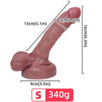 ARMONY – Realistic liquid silicone dildo, 13 cm
