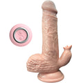 ARMONY – Realistic thrusting vibrator with tongue, 19 cm