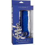 CALEXOTICS – ADMIRAL COPERTURA PER PENE CON PERLINE IN SILICONE LIQUIDO BLU