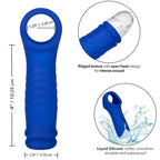 CALEXOTICS Admiral Wave – Liquid silicone penis sleeve, blue