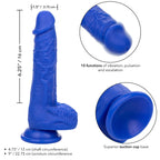 CALEXOTICS – ADMIRAL SAILOR REALISTIC DILDO VIBRATOR BLUE