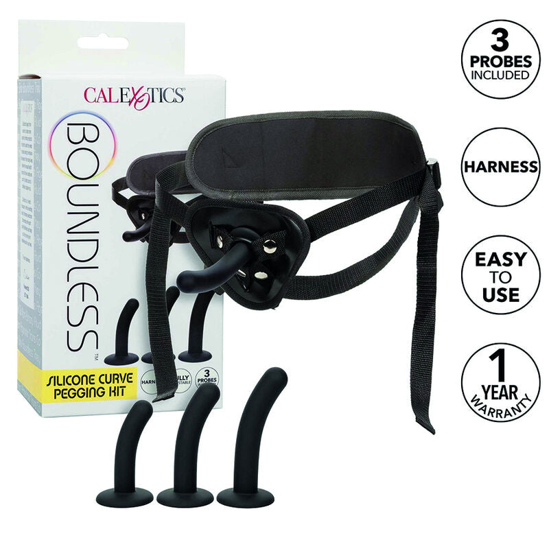 CALEXOTICS Boundless Silicone Curve – Pegging-Set