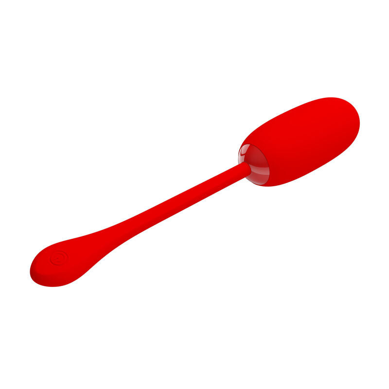 PRETTY LOVE – JULIUS WATERPROOF-RECHARGEABLE VIBRATING EGG RED