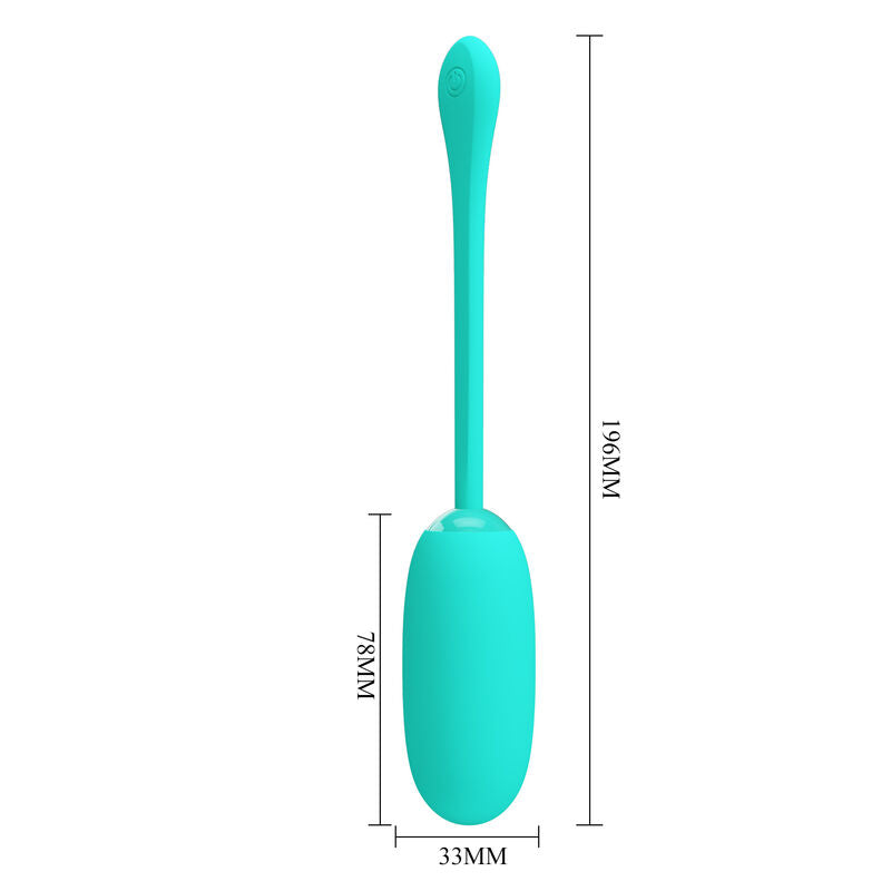 PRETTY LOVE – JULIUS OEUF VIBRANT IMPERMÉABLE-RECHARGEABLE AQUA VERT